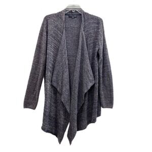 Barefoot Dreams Bamboo Chic Lite Cardigan Womens L/XL Blue Long Sleeve